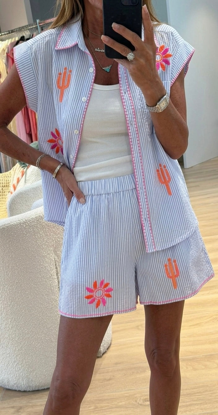 Shirt & Short Hand Embroidery Set