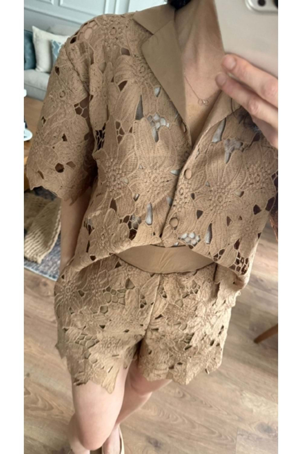 Brown short Set