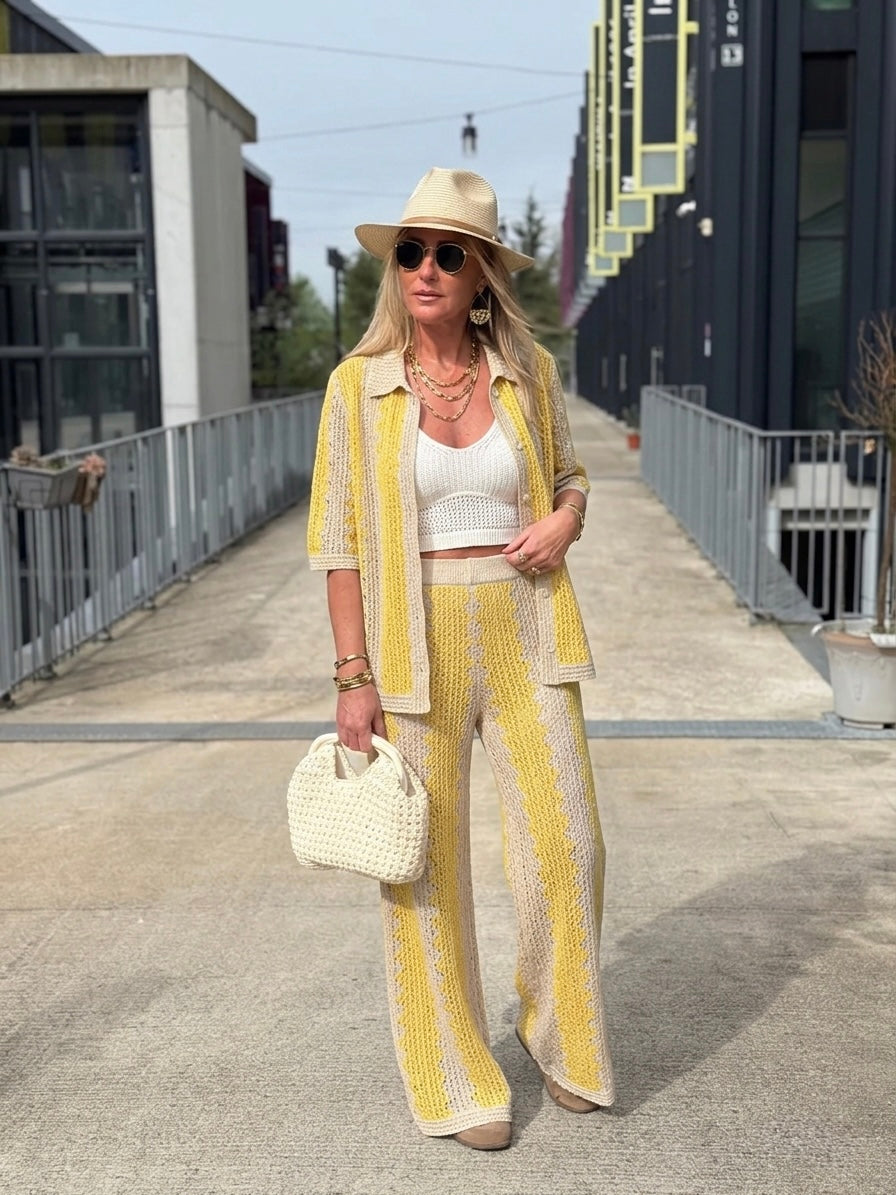 Knit pattern Yellow Set