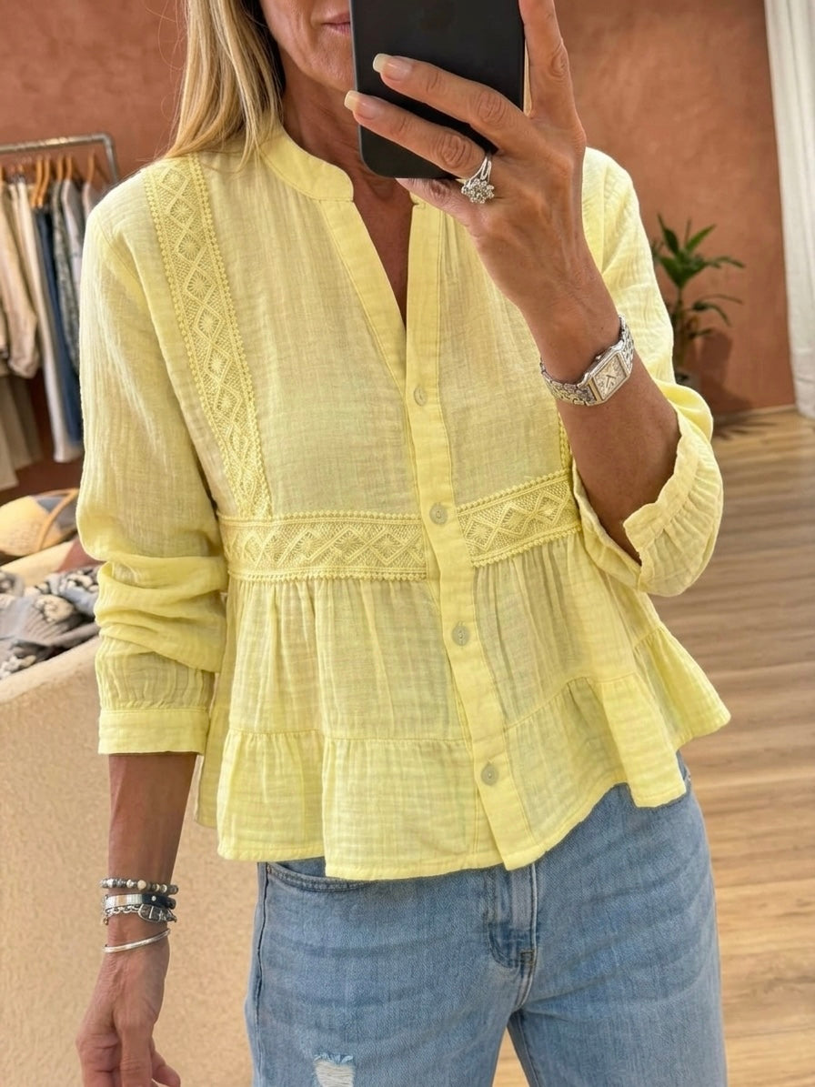 Muslin Yellow Shirt