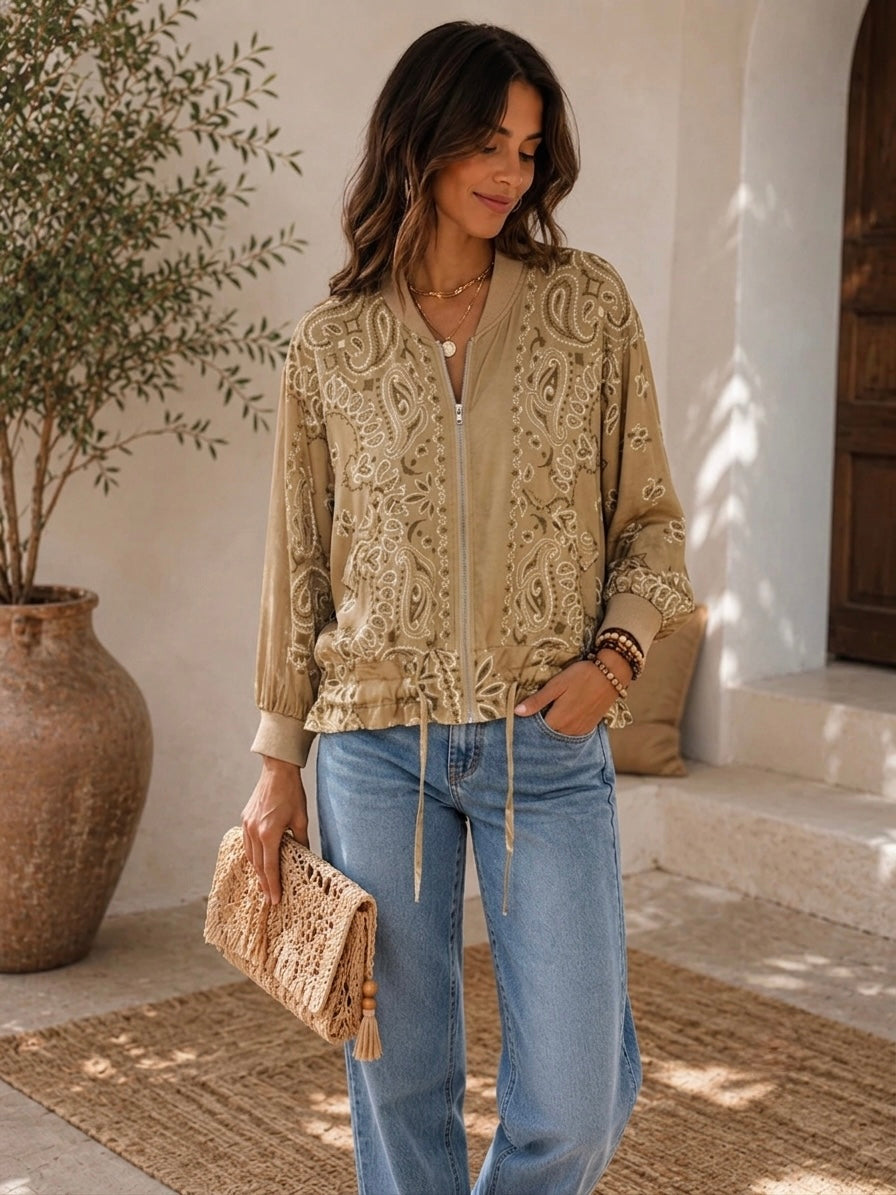 Satin bandana Gold Light Jacket
