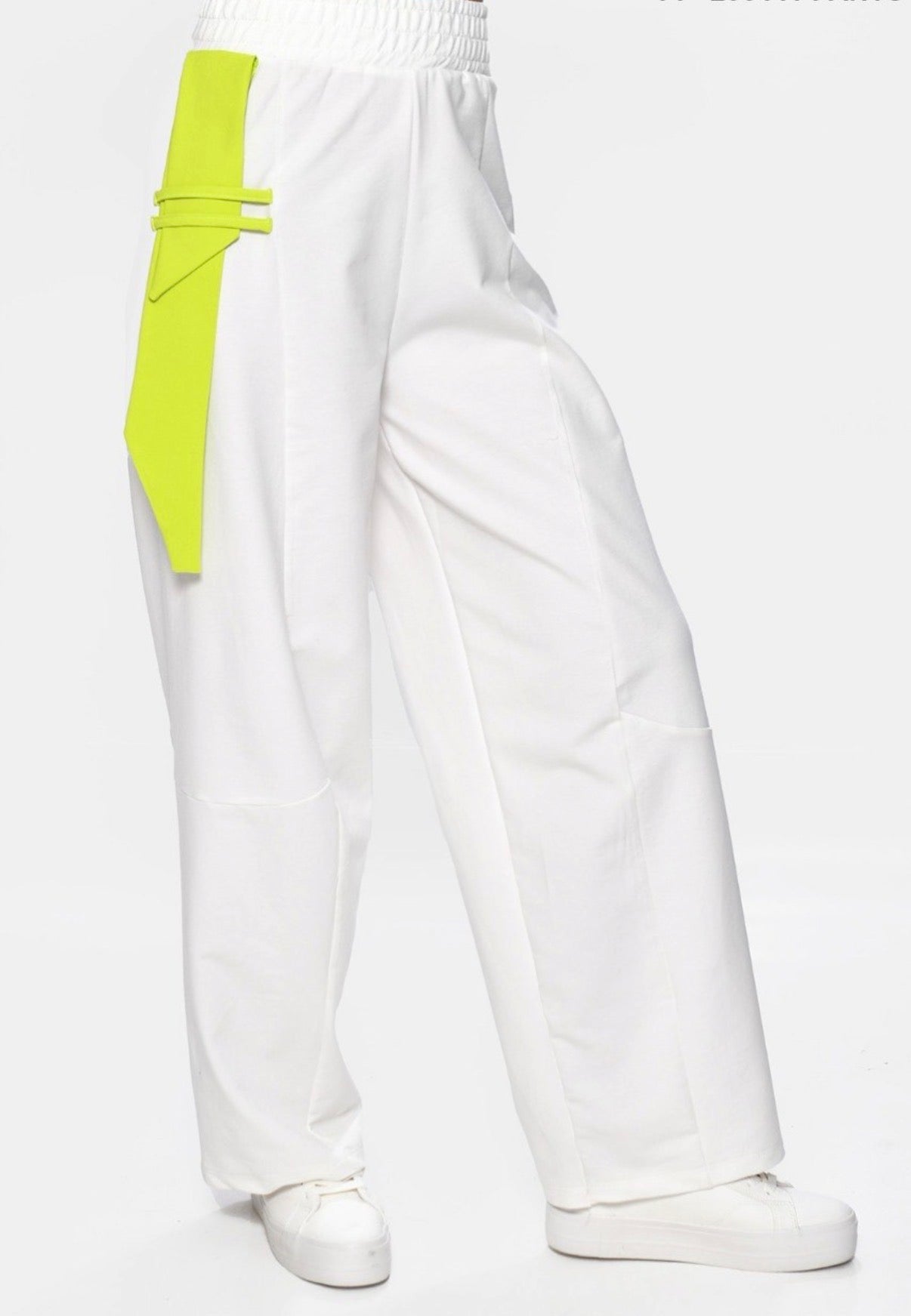 Offshoulder White * neon Set