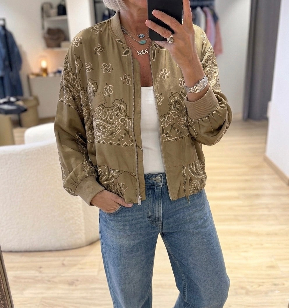 Satin bandana Gold Light Jacket