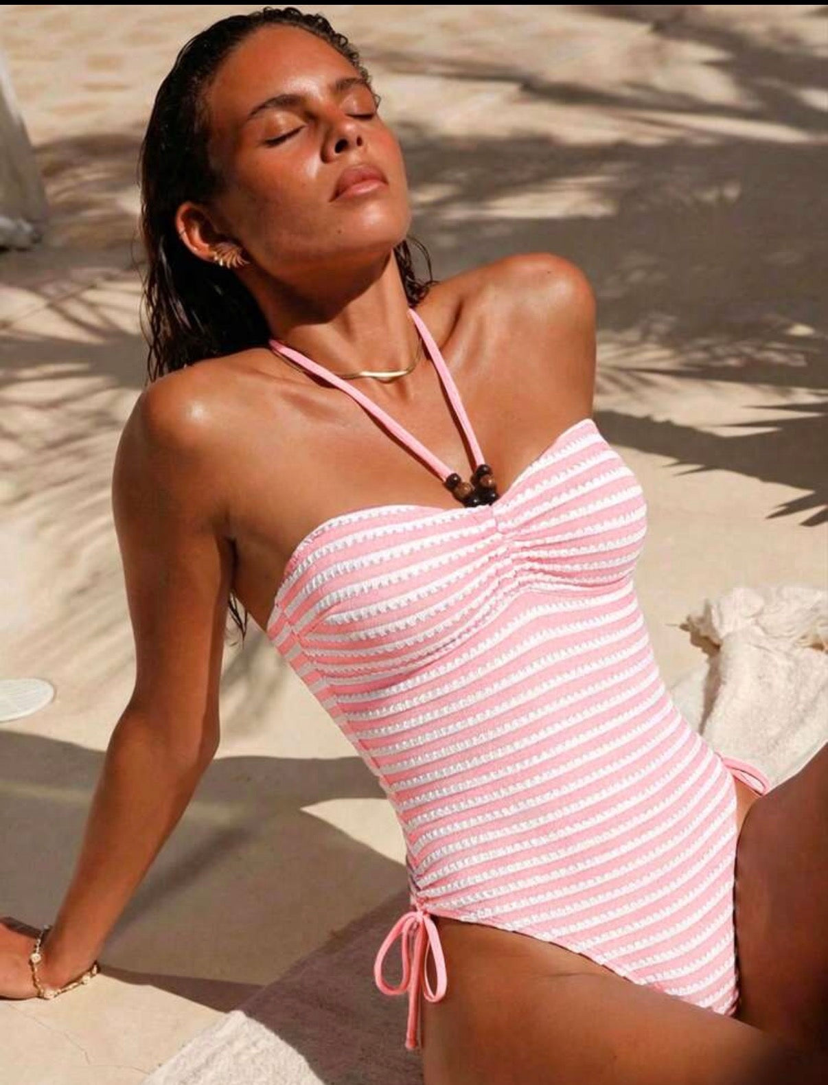 Pink One Piece SwimSuit