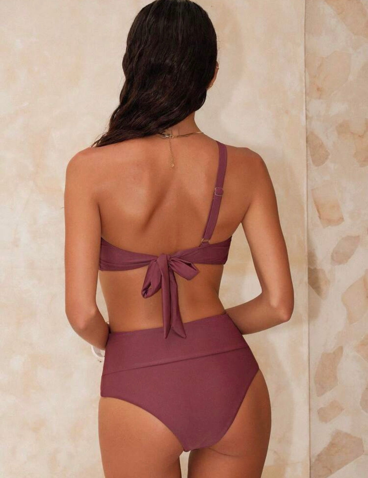 Golden Details burgundy Bikini