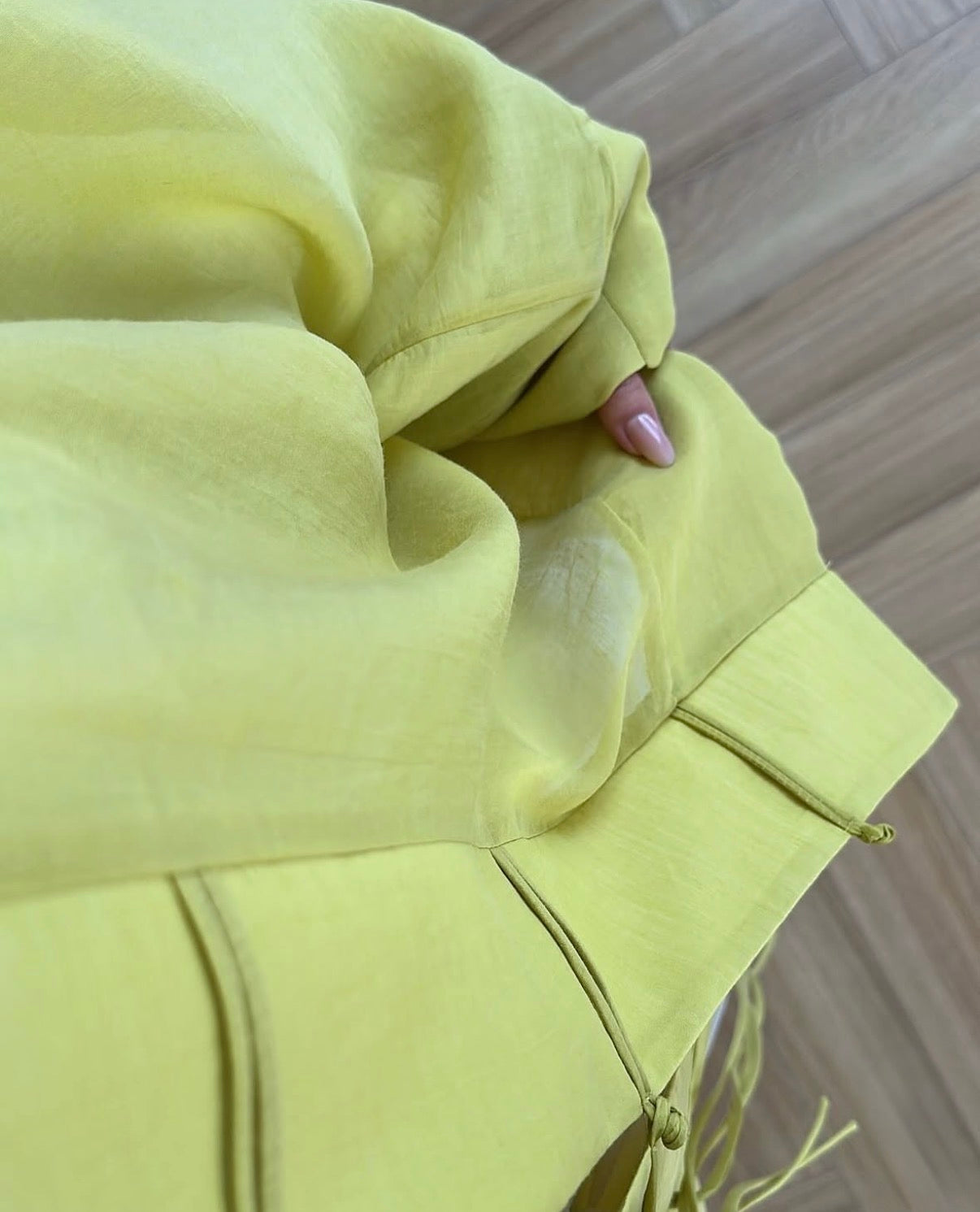 Chinese Style chifon Yellow Blouse