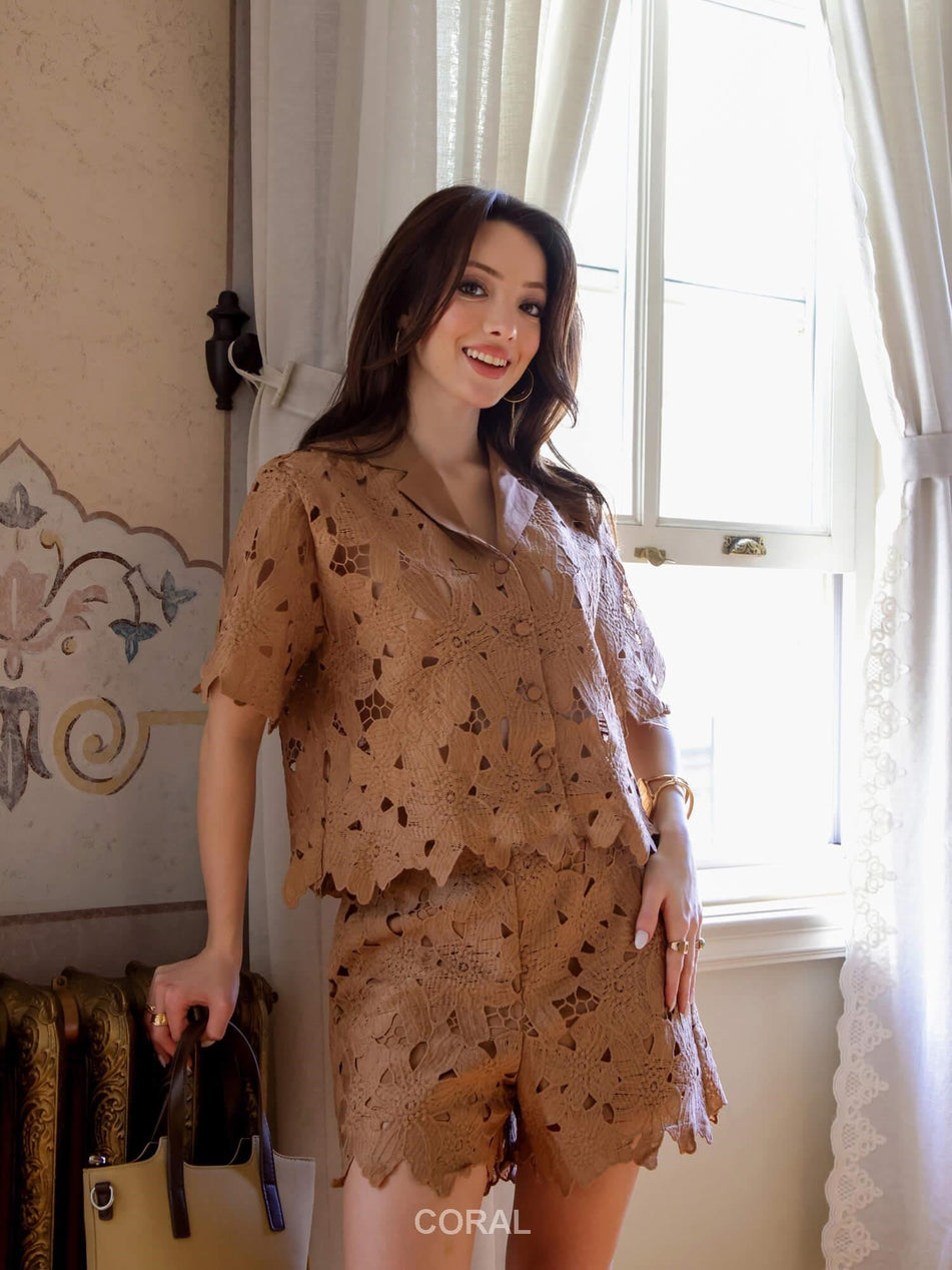 Brown short Set