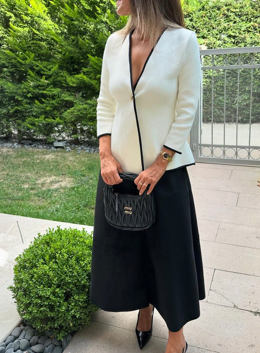 White cardigan jacket