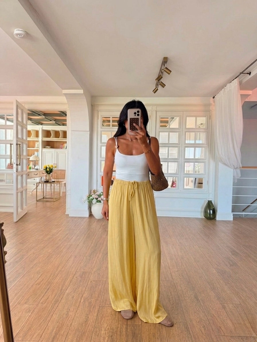 Satin wide leg Pants