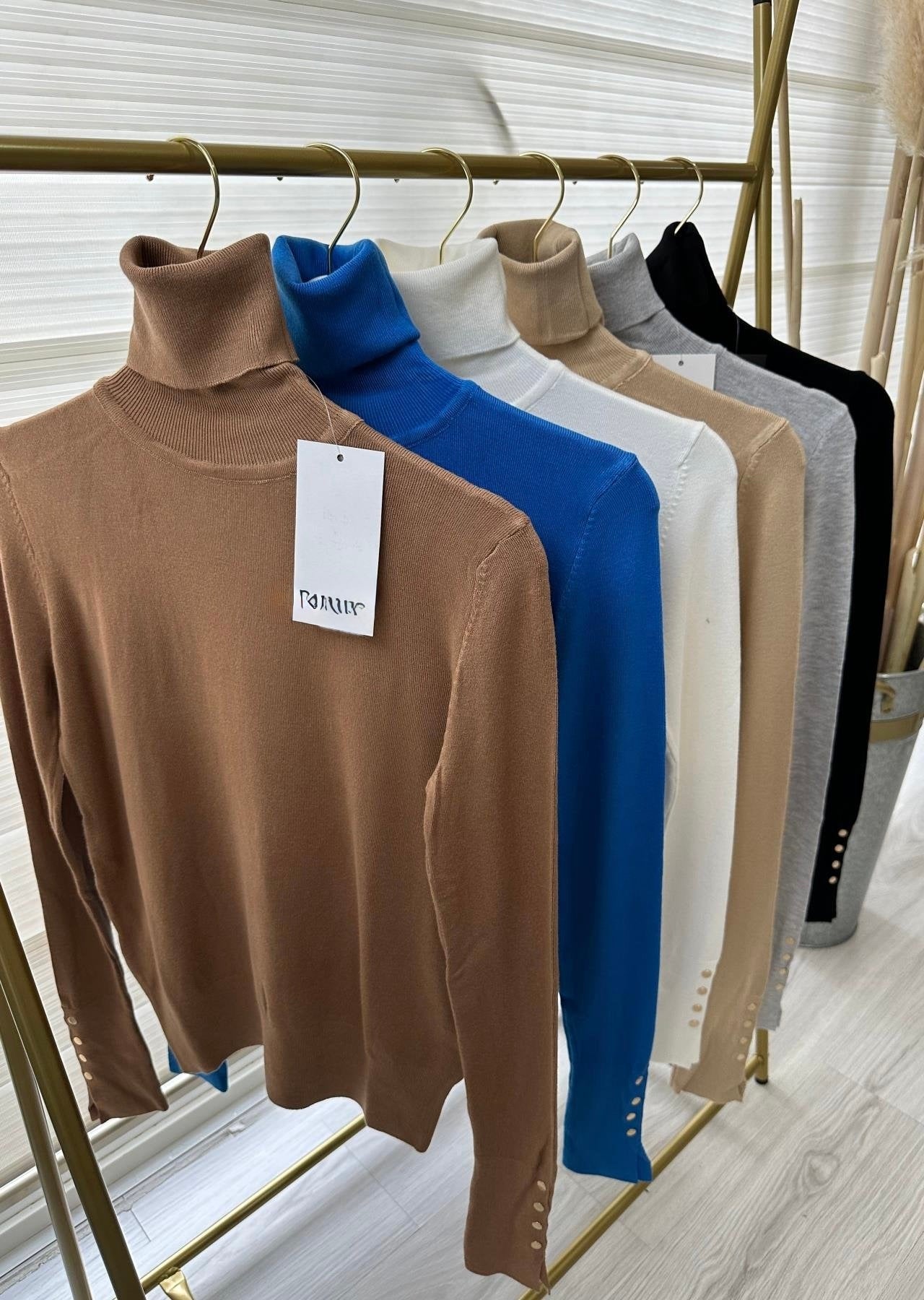 Knitted High Neck Pullover