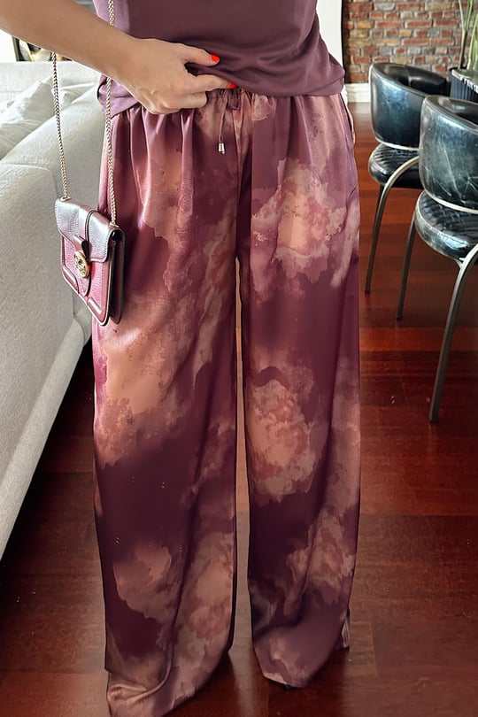 Satin Wide Leg Pants