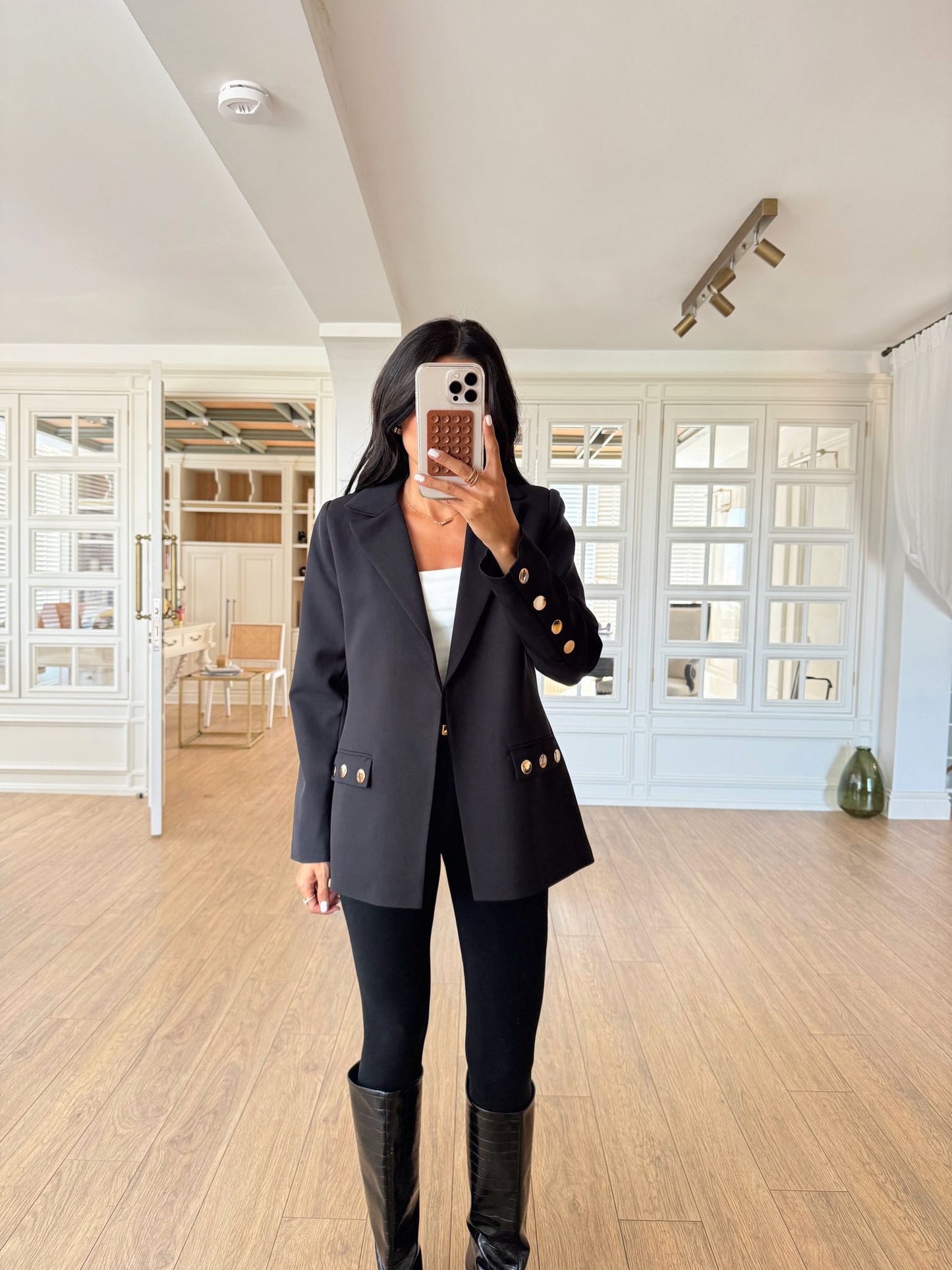 Black Blazer with Belt