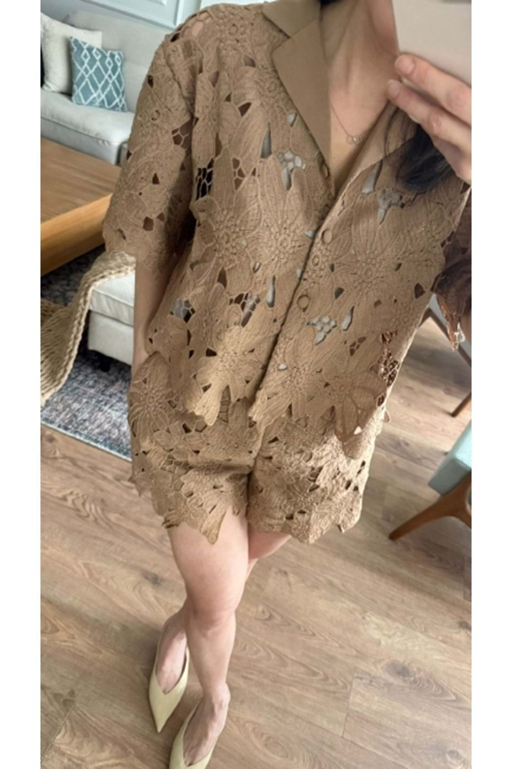 Brown short Set