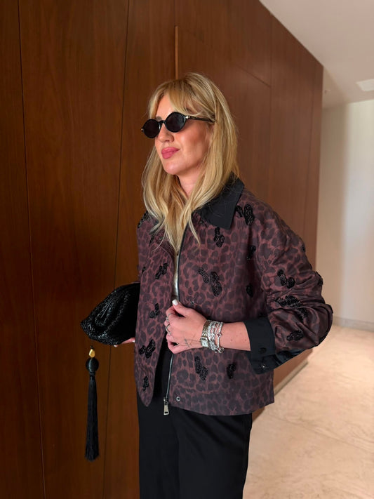 Leopard Embroidery Jacket