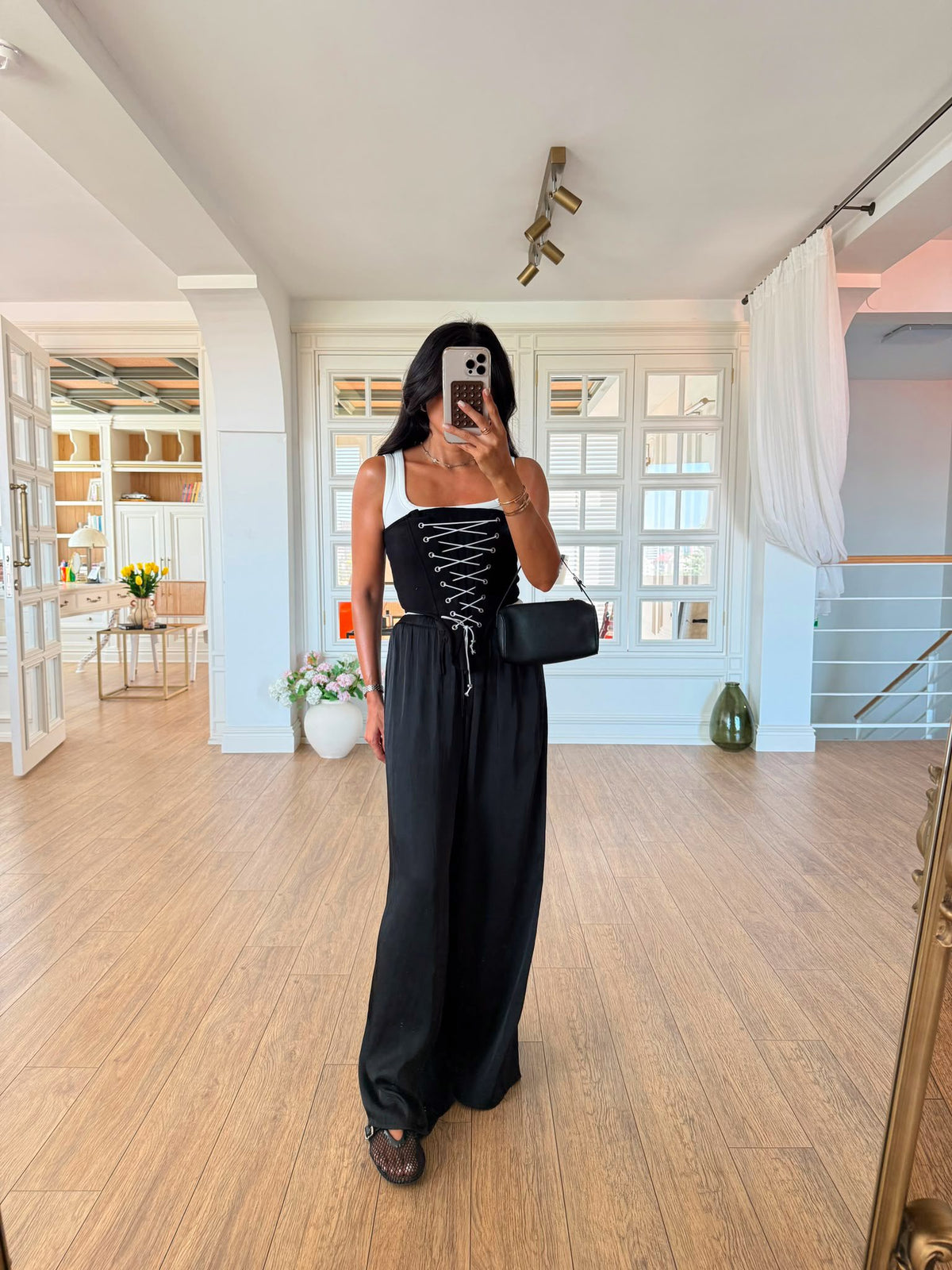 Satin wide leg Pants