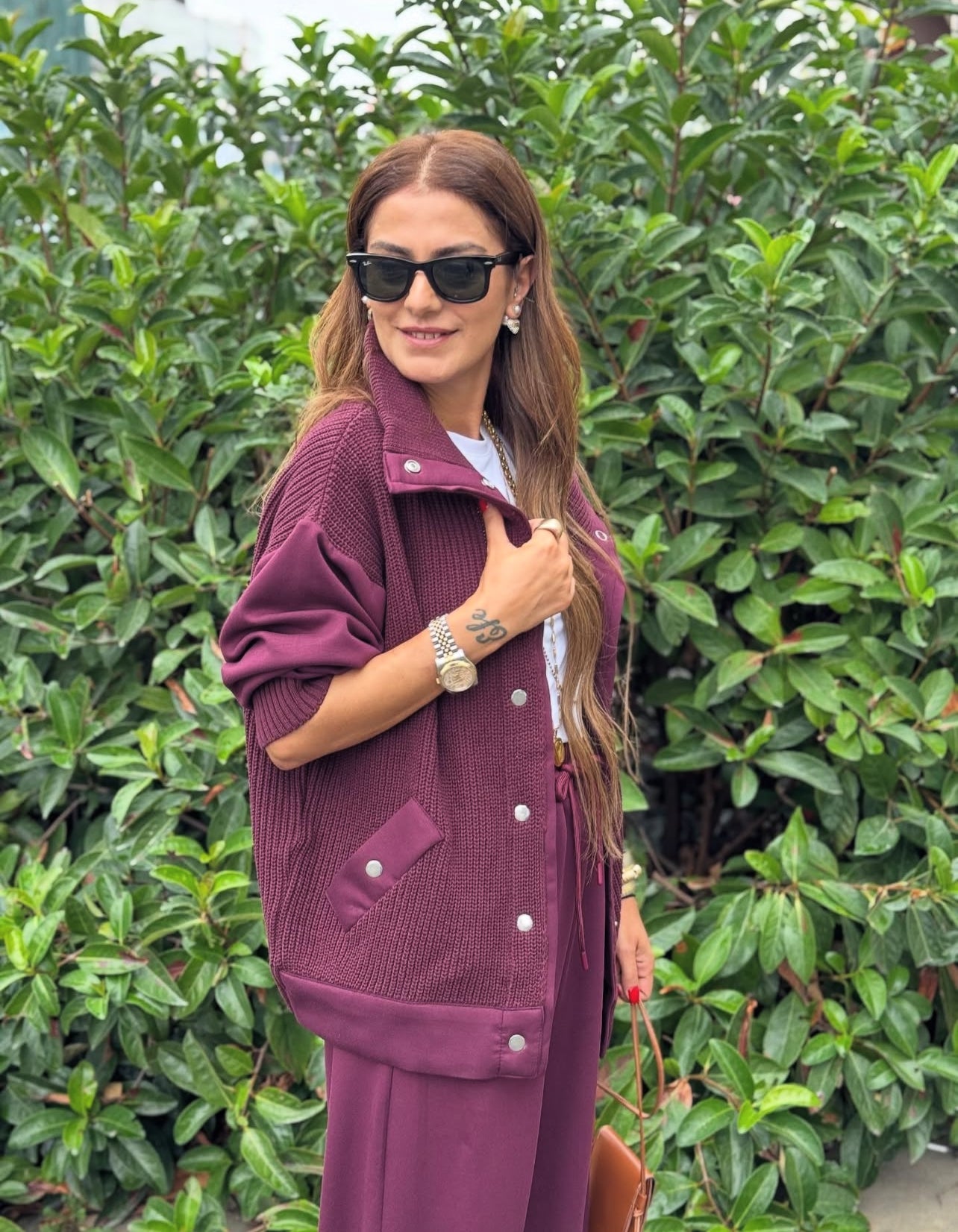 Triko * Cotton Burgundy Tracksuit