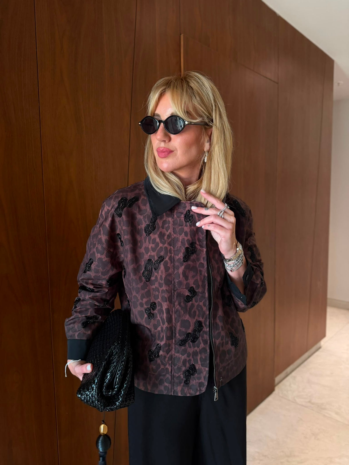 Leopard Embroidery Jacket