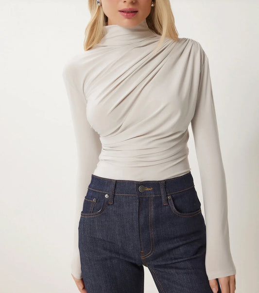 Offwhite collar jersey Top