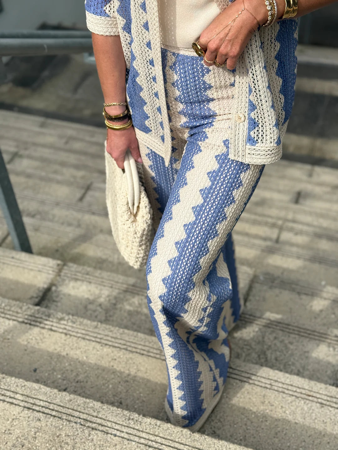 Knit pattern Blue Set