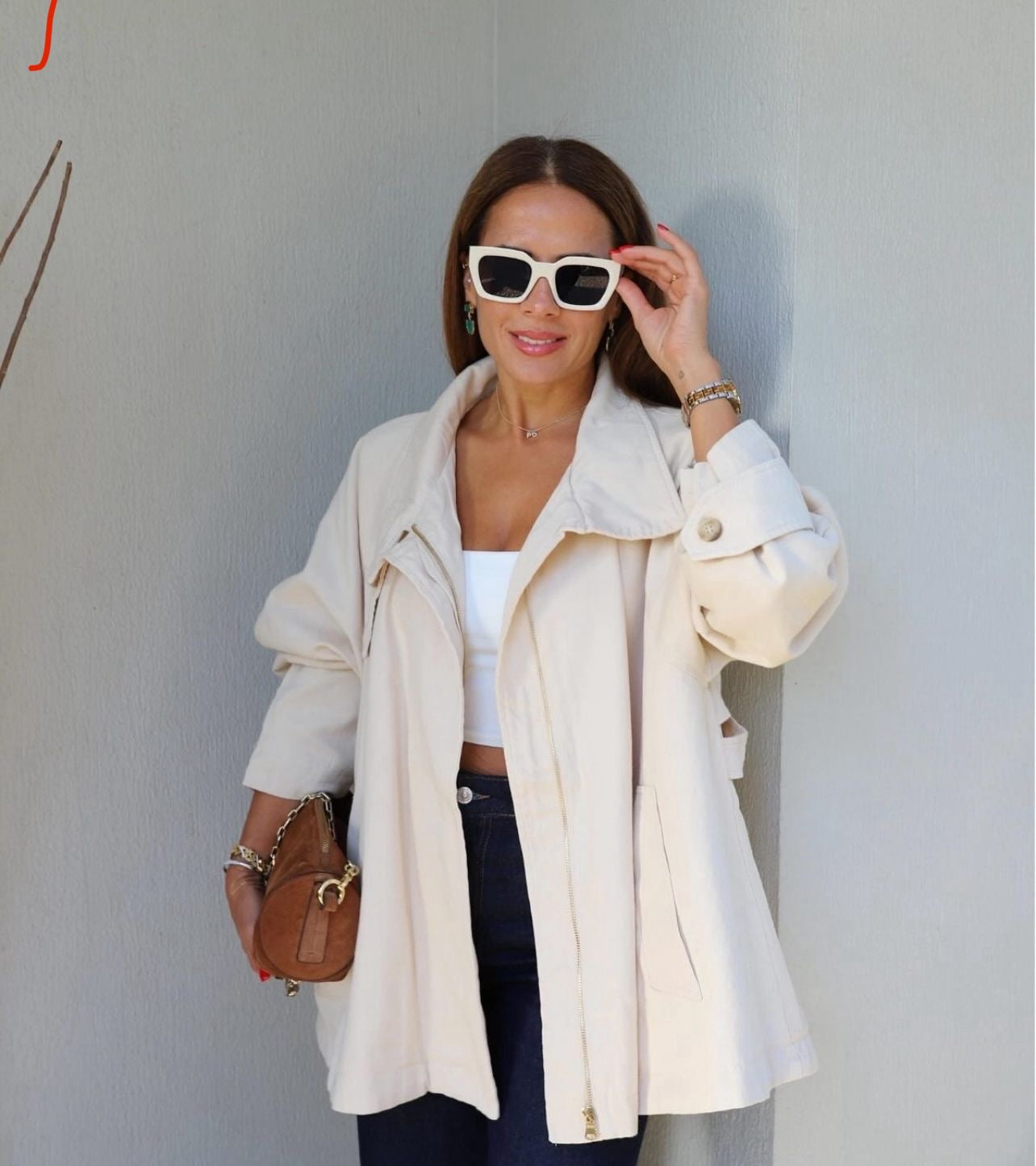 Oversized Beige Trenchcoat
