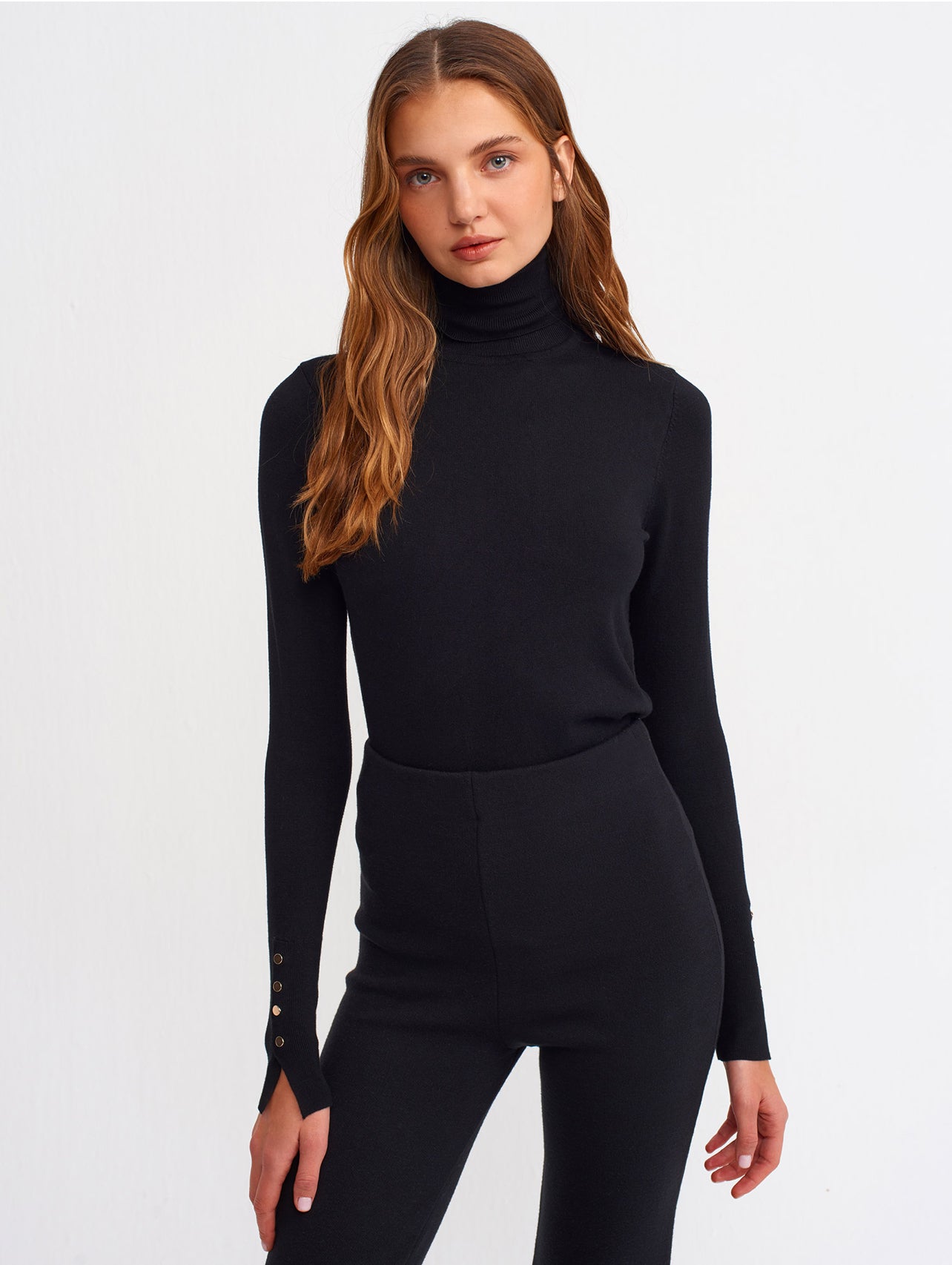 Knitted High Neck Pullover
