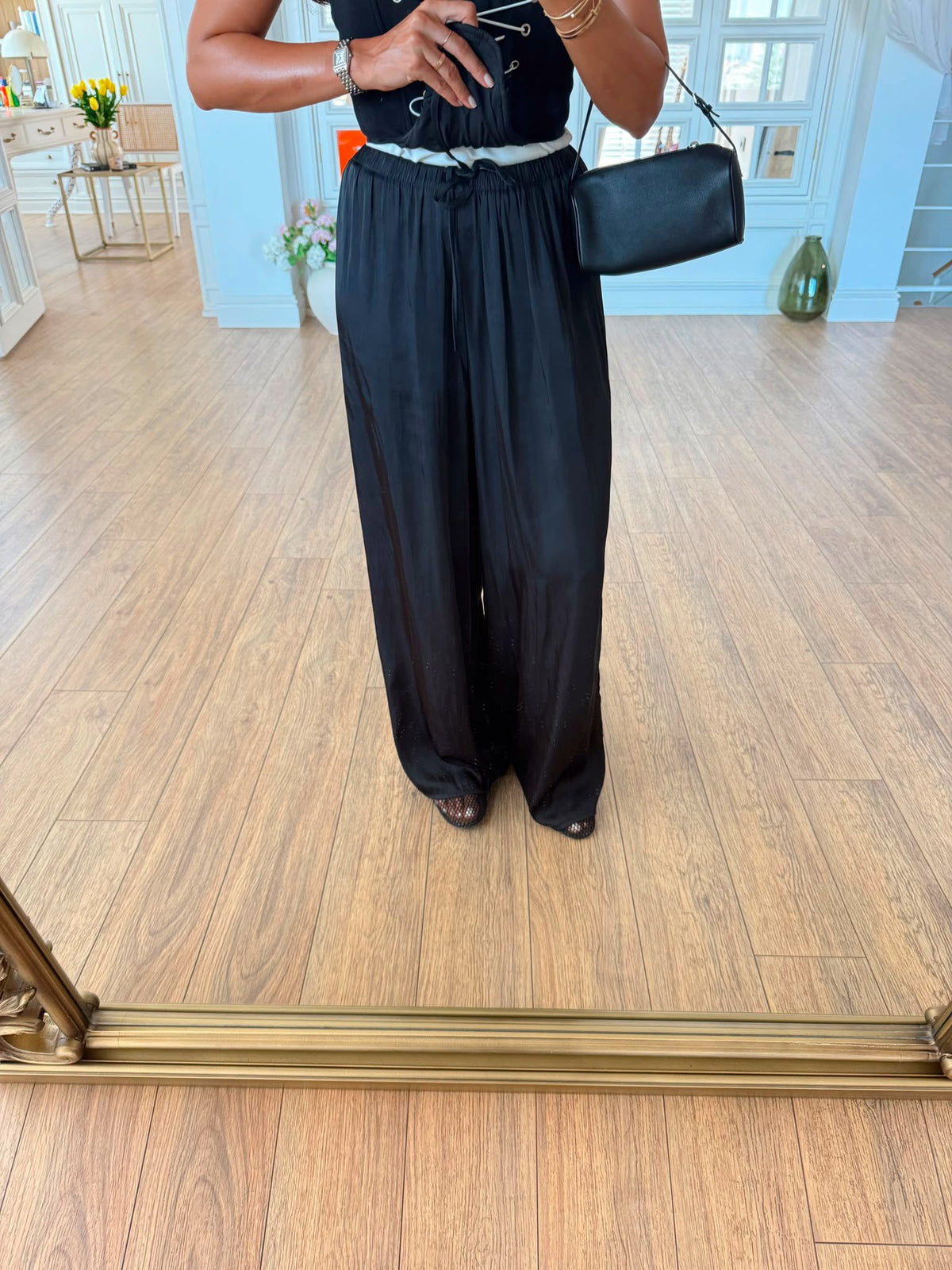 Satin wide leg Pants
