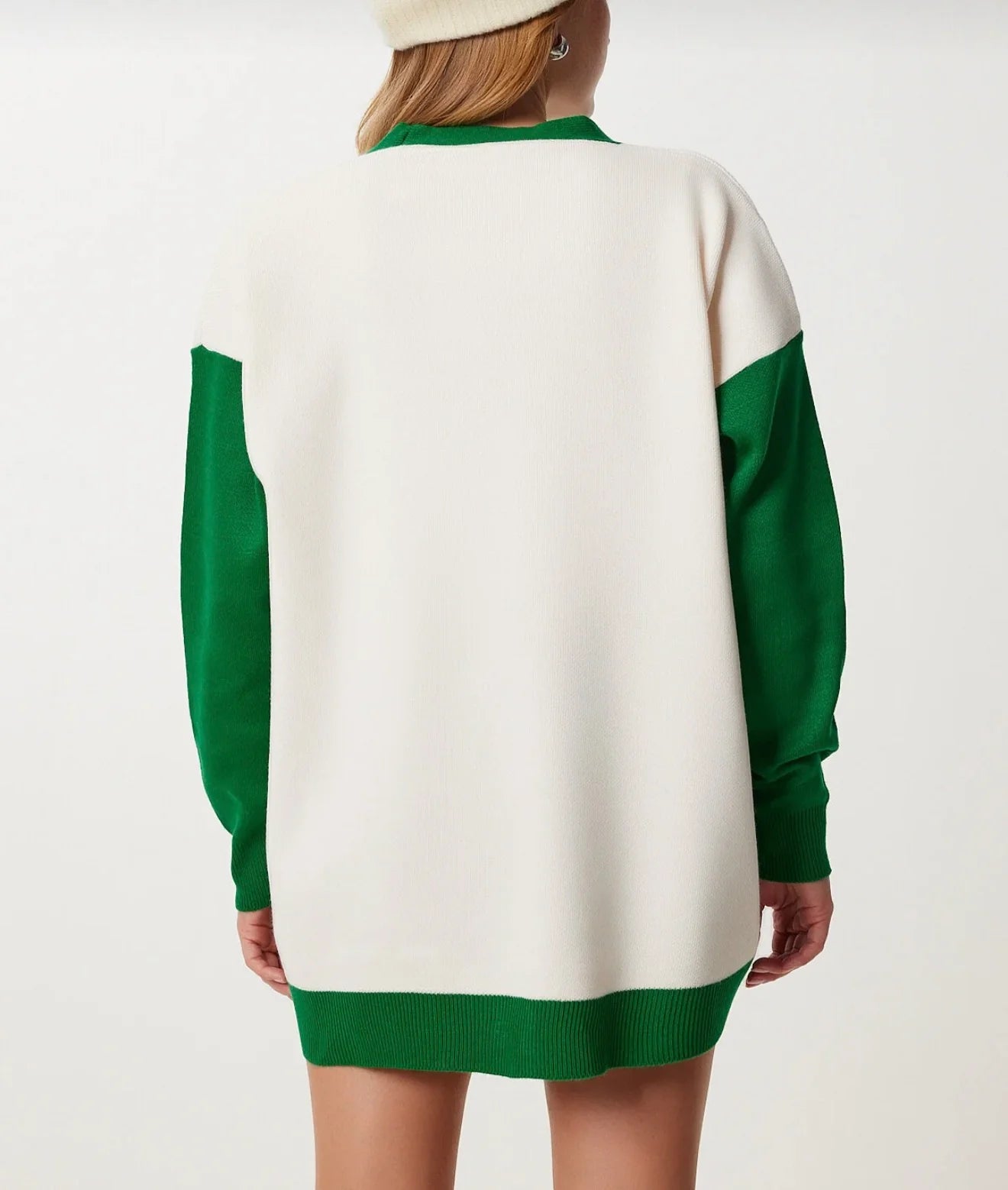 Oversized knit cardigan