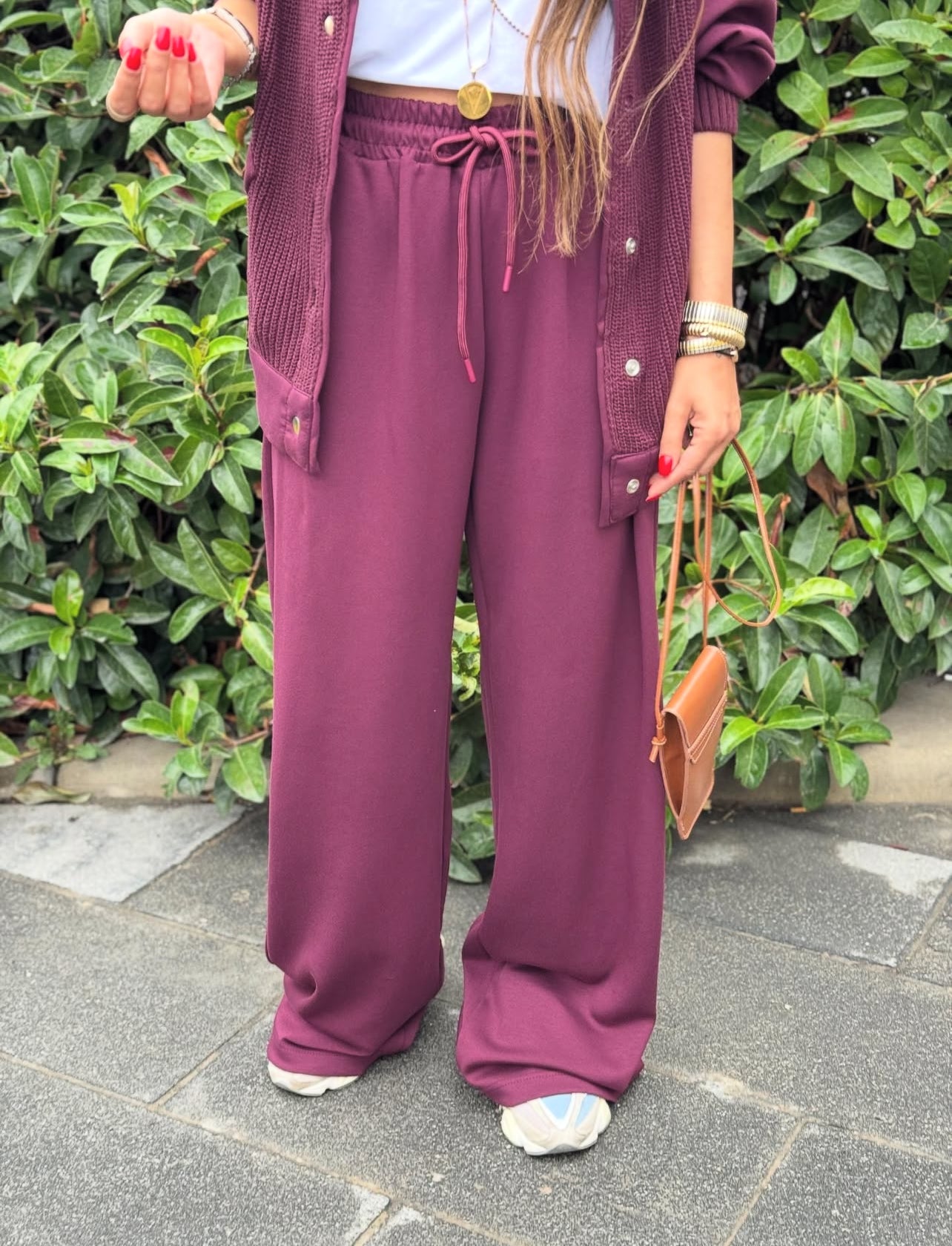 Triko * Cotton Burgundy Tracksuit