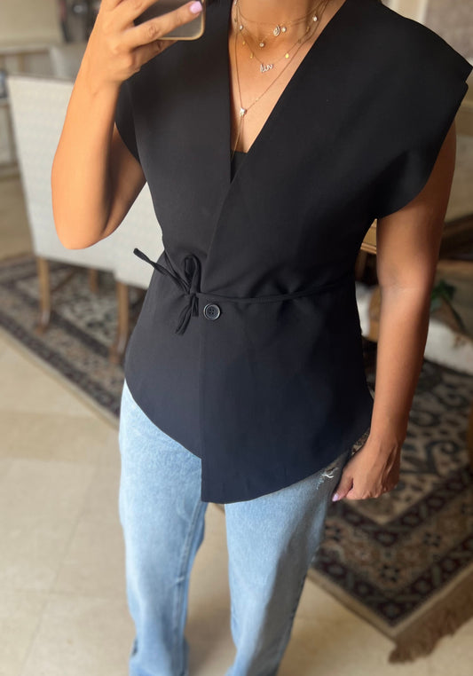 Black belted Vest