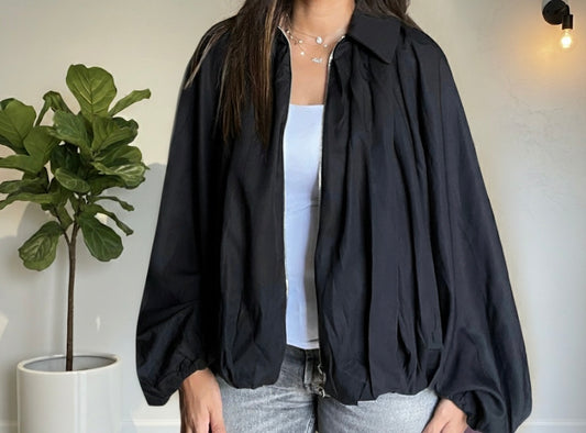 Oversized Black batwing sleeve Jacket