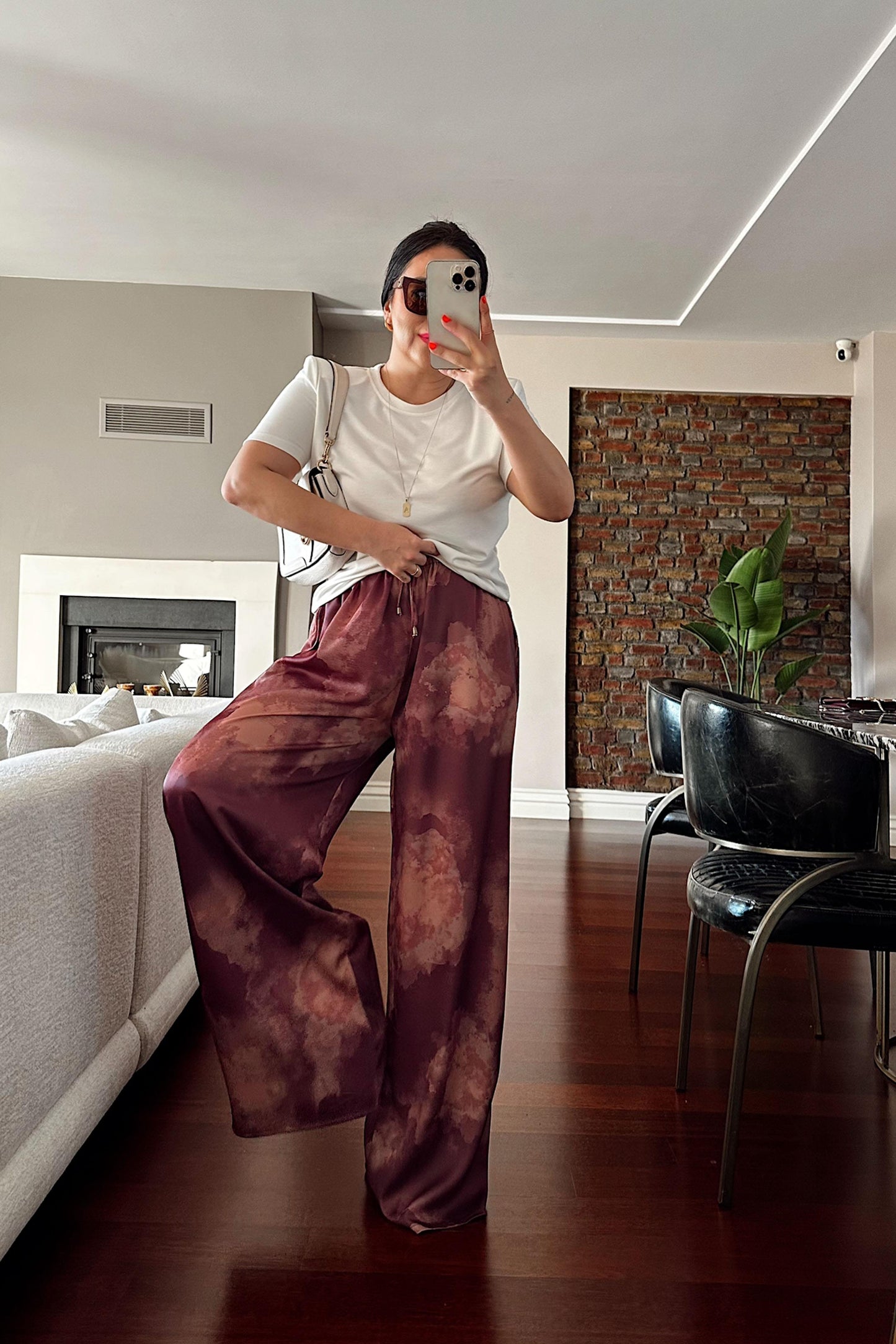 Satin Wide Leg Pants