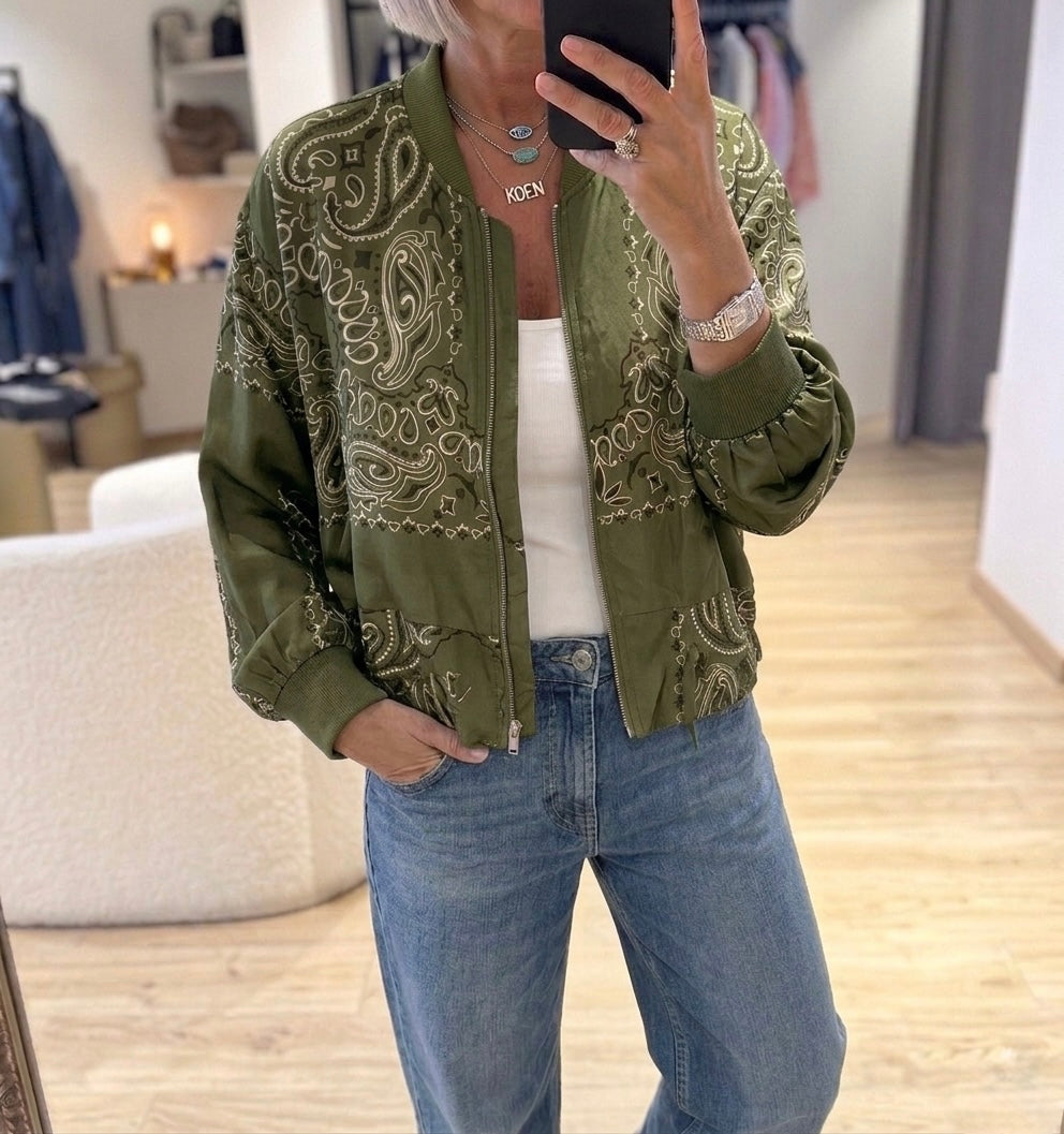 Satin bandana Green Light Jacket