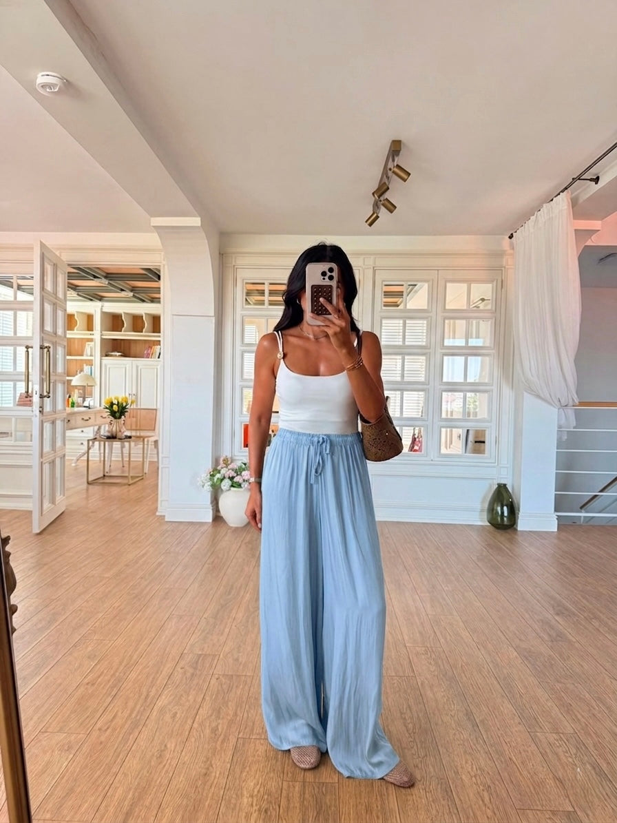 Satin wide leg Pants