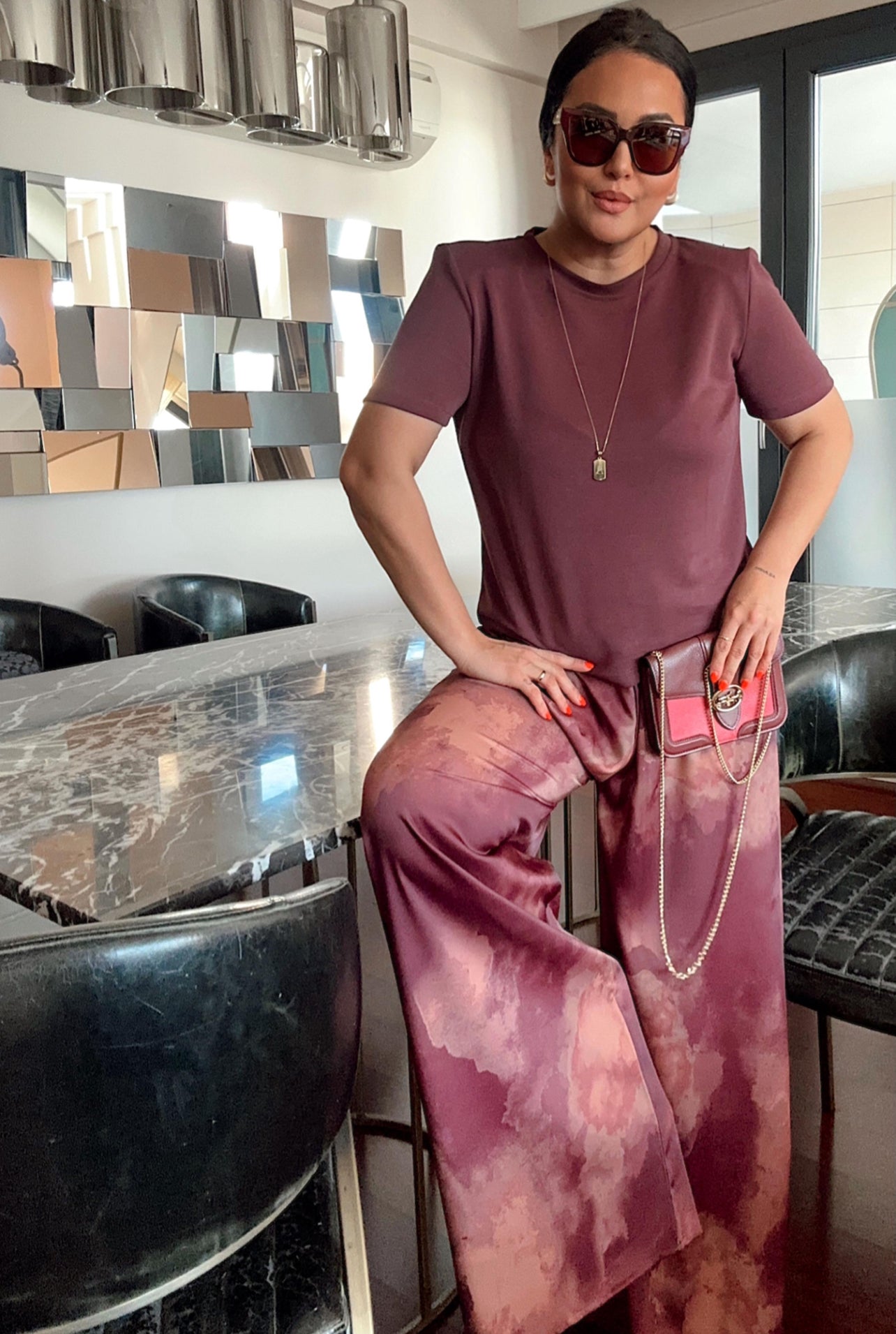 Satin Wide Leg Pants