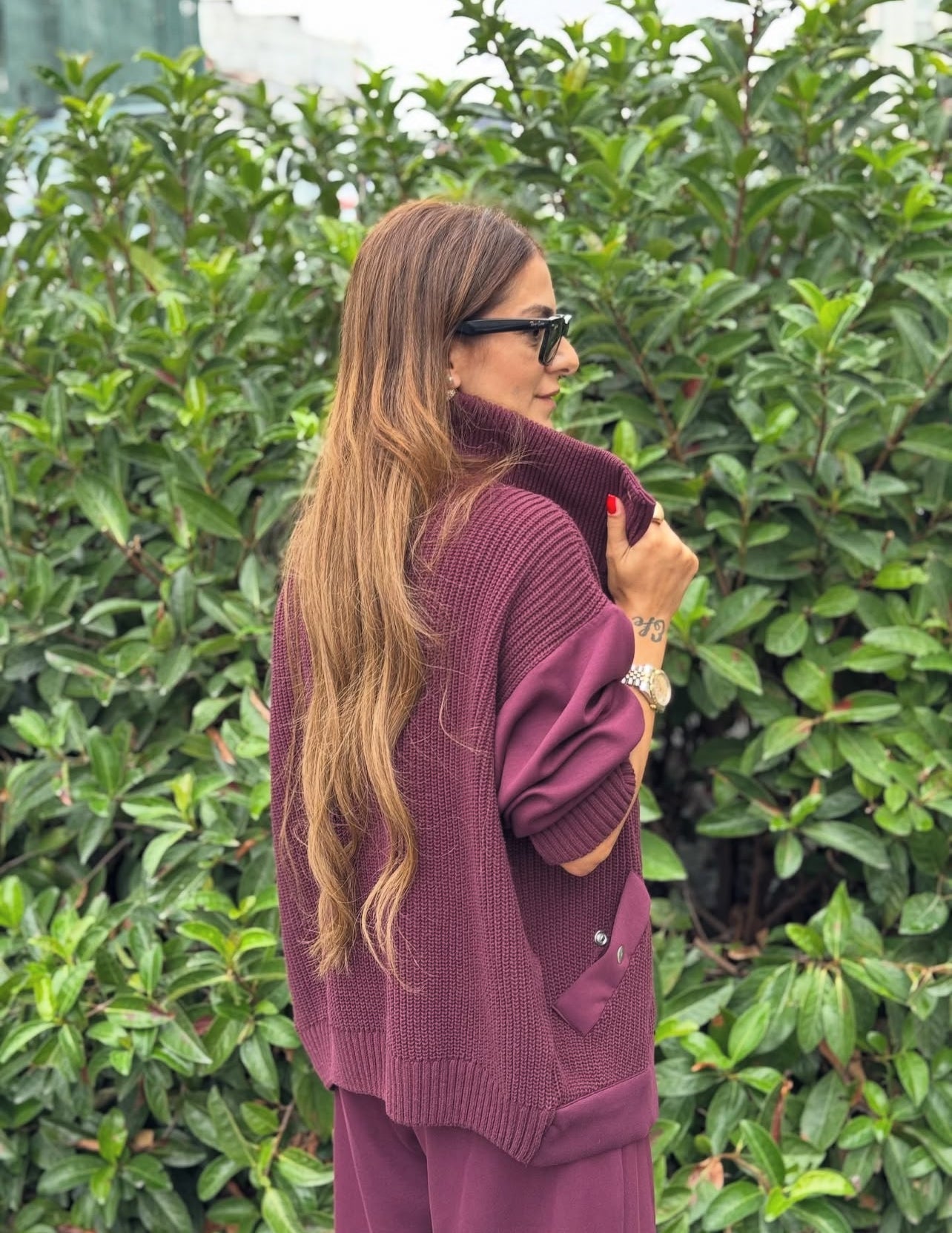 Triko * Cotton Burgundy Tracksuit