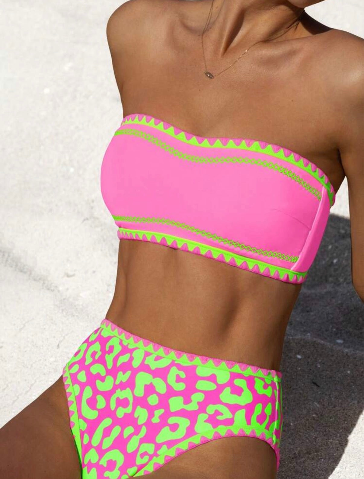 Pink Leopard Bikini