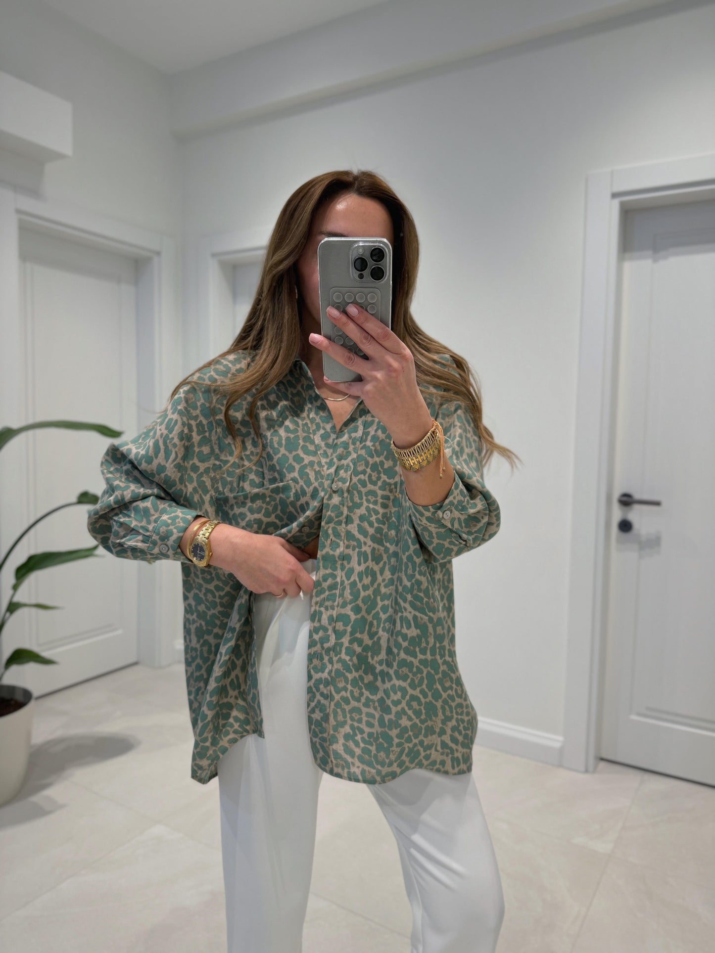 Green leopard Shirt