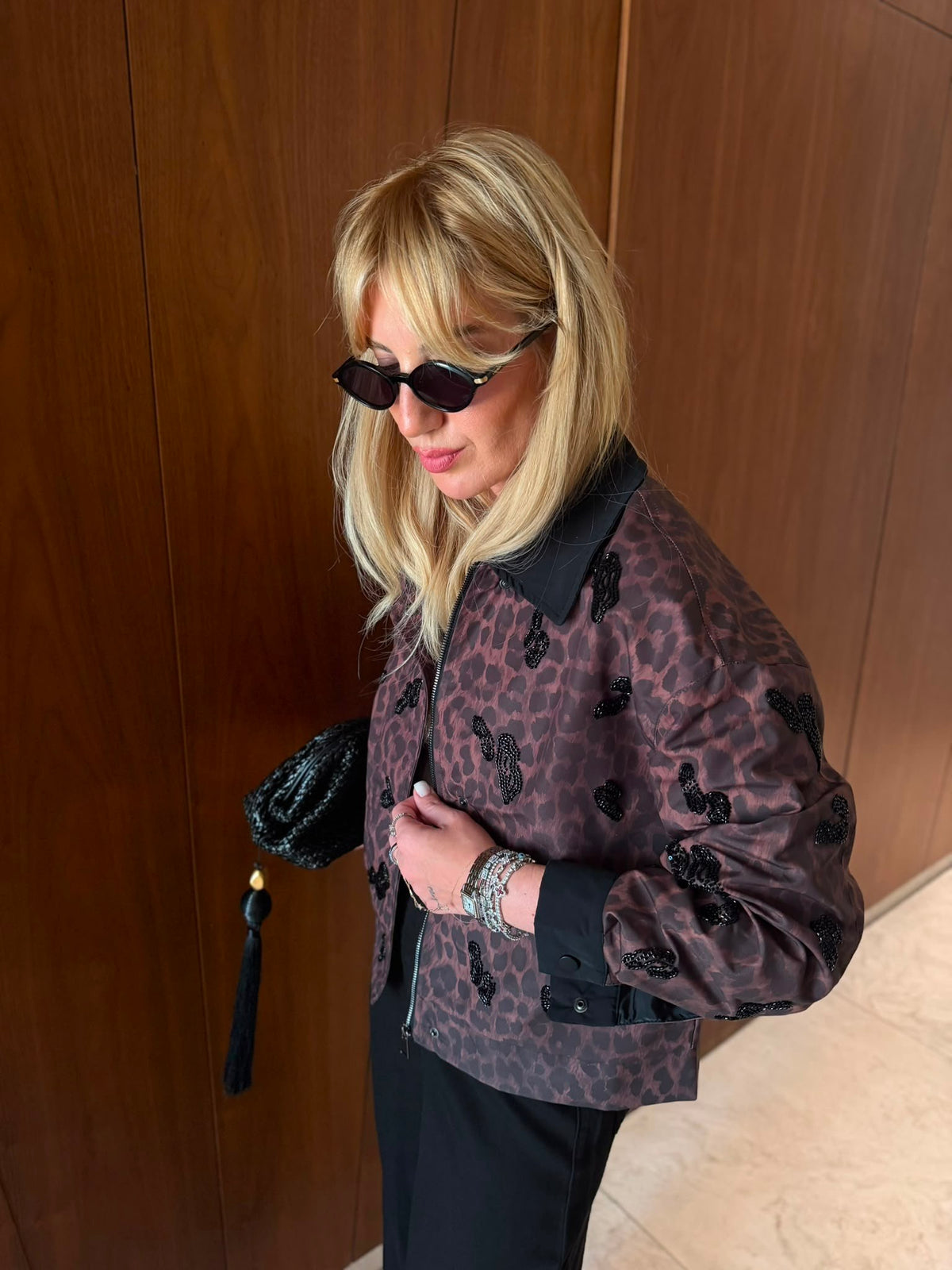 Leopard Embroidery Jacket