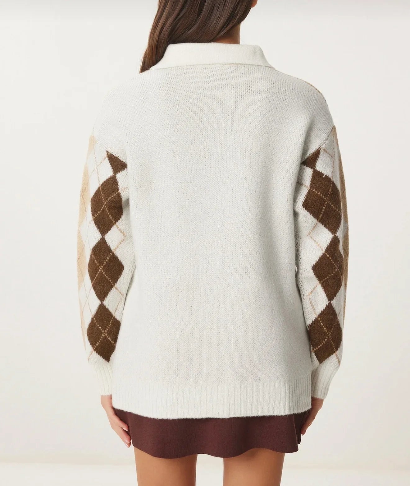 Pattern knitwear sweater