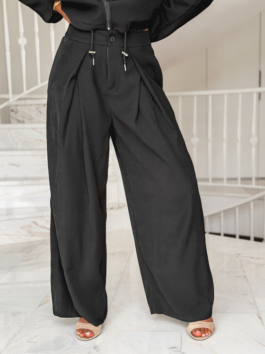 Wide Leg Black Pants