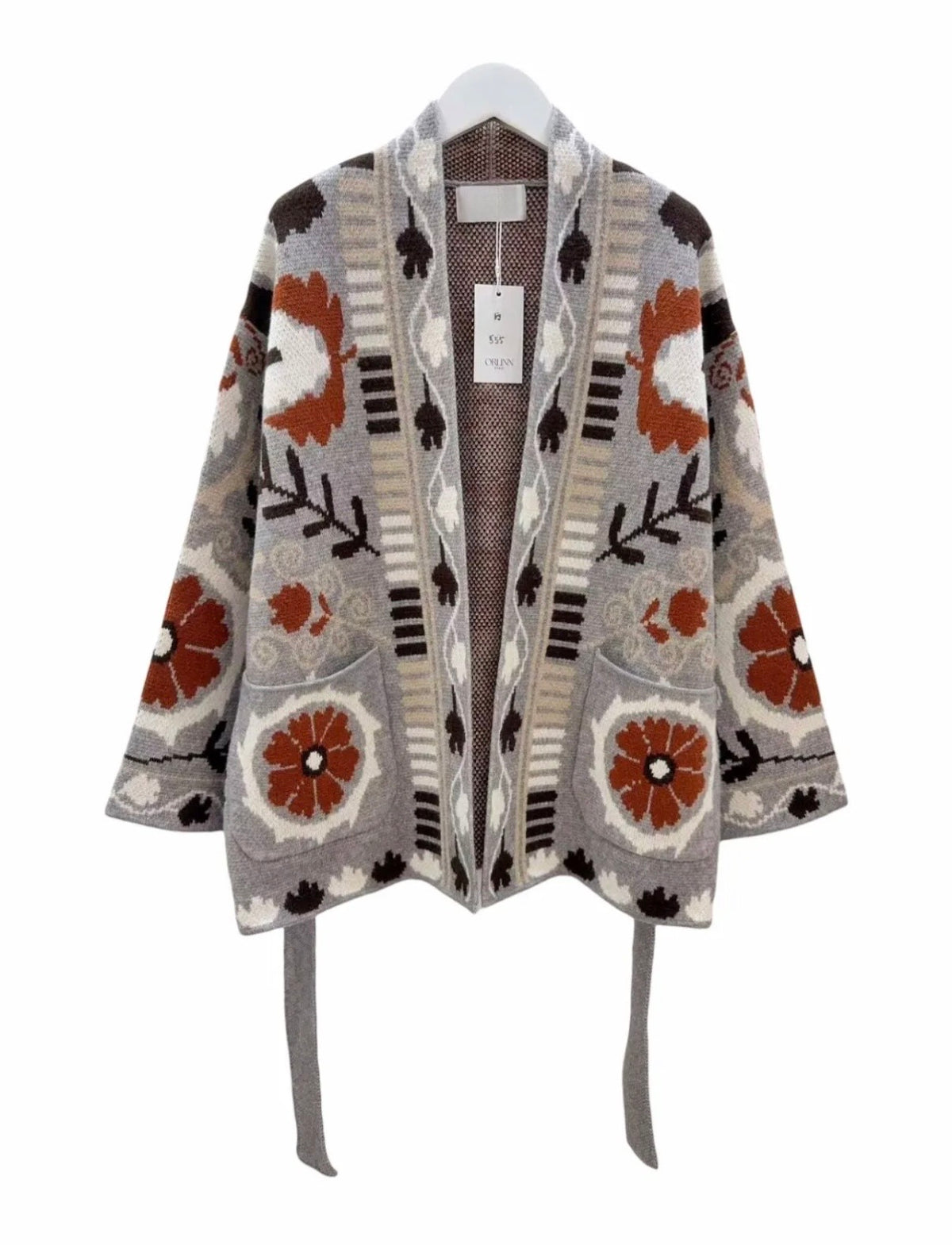 Grey Wool Cardigan