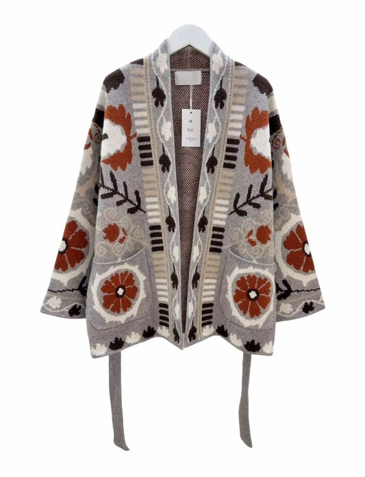 Grey Wool Cardigan
