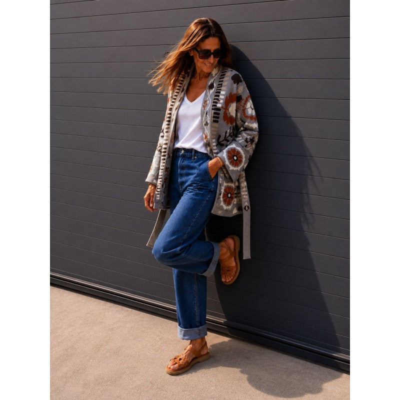 Grey Wool Cardigan