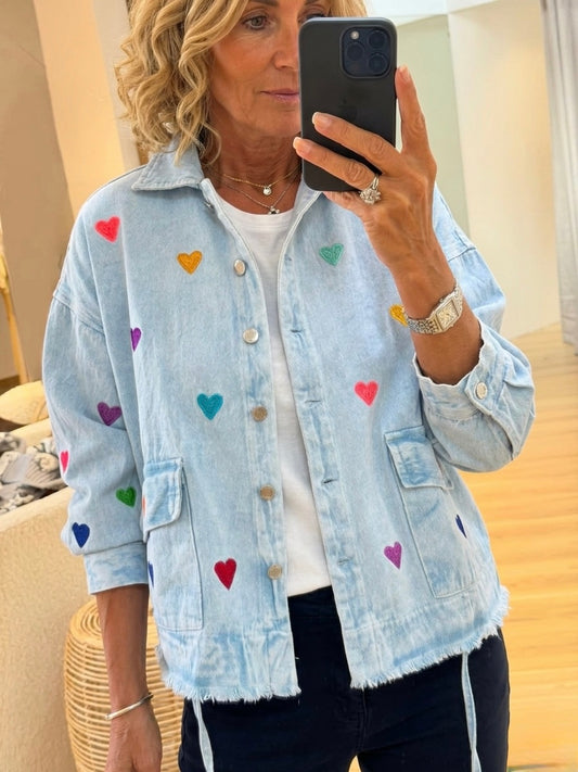 Hearts Denim Jacket