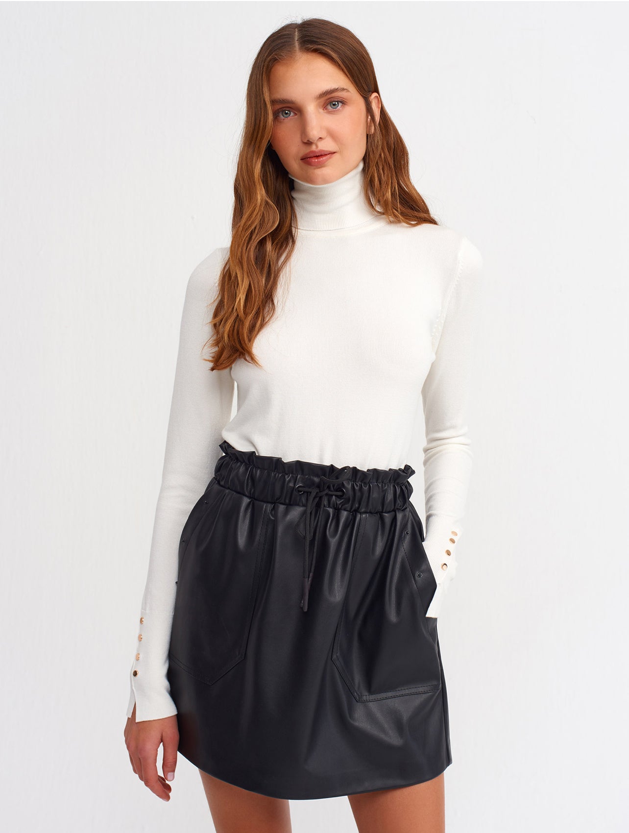 Knitted High Neck Pullover