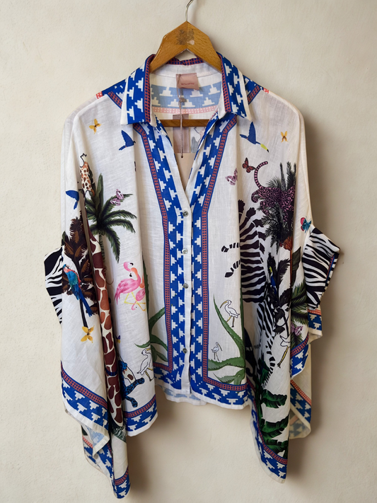 Italian 🇮🇹 Animal Prints oversized Colorful Shirt